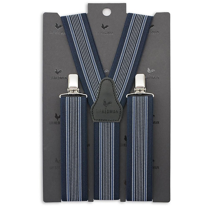 suspenders James Wyatt blue