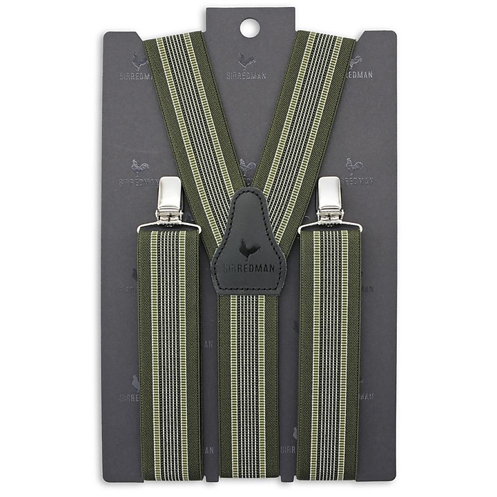 suspenders James Wyatt green