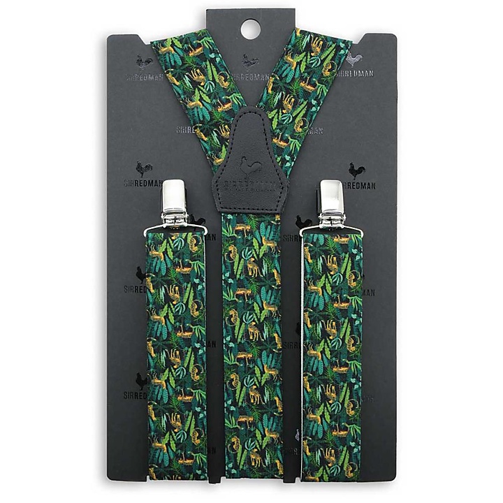 suspenders Jungle Leopard
