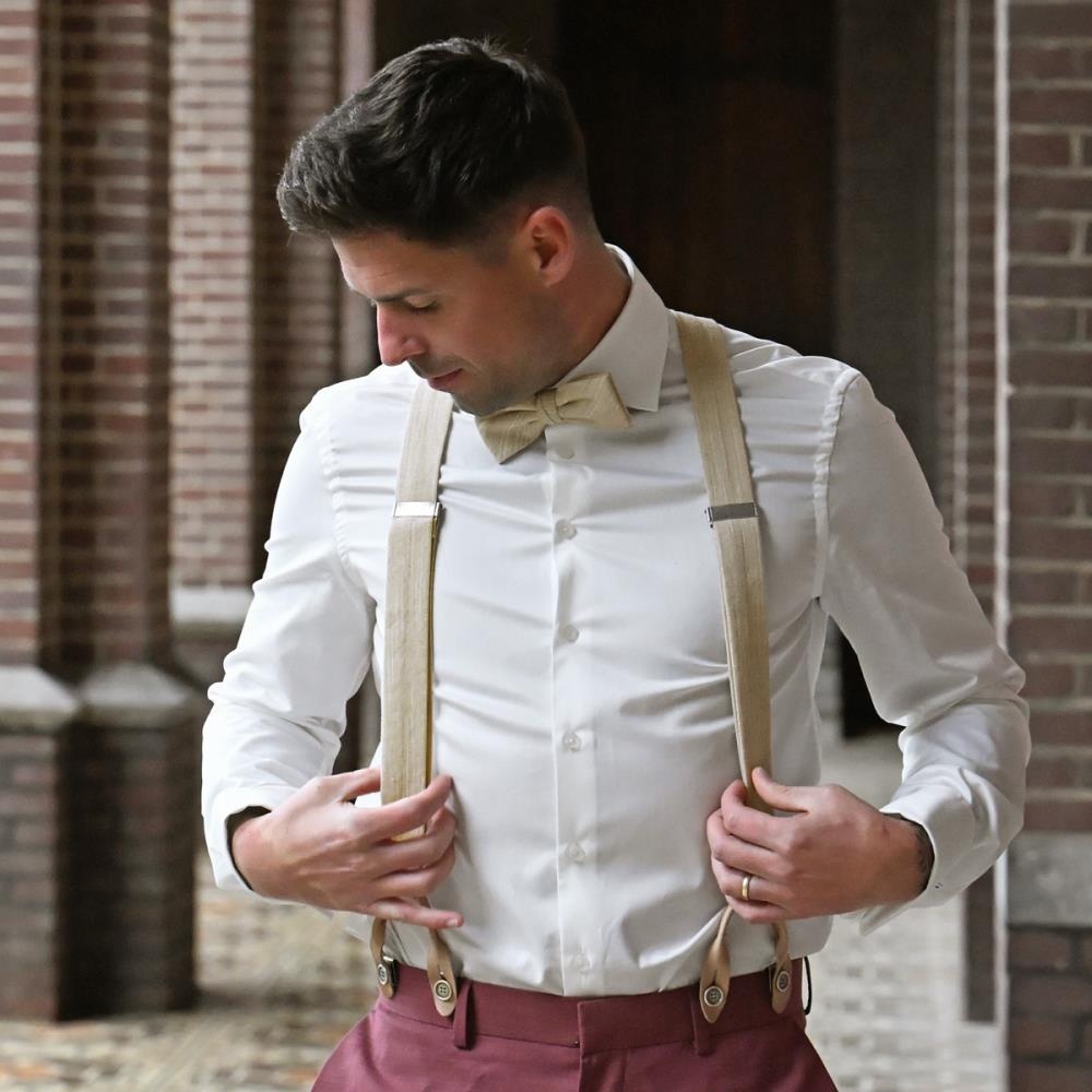 suspenders Linen Love Beige - 1