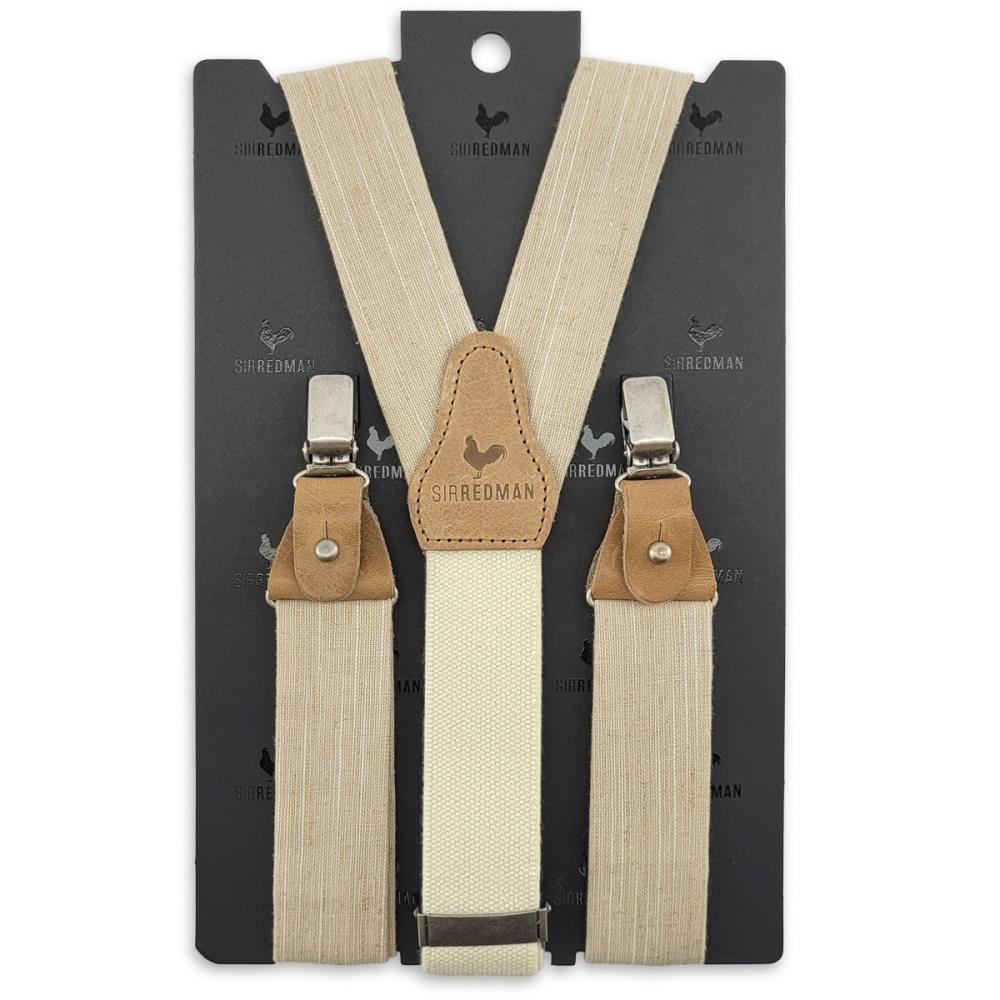 suspenders Linen Love Beige - 4