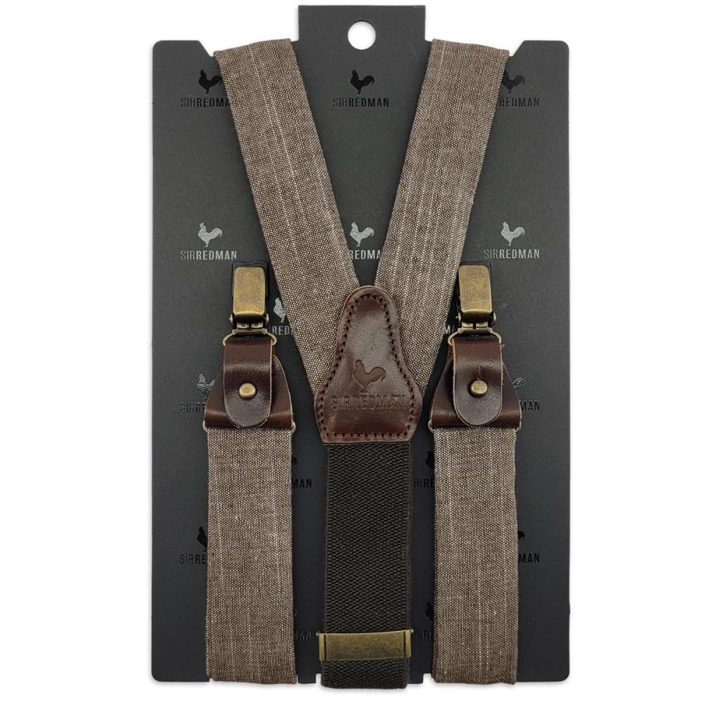 suspenders Linen Love Brown - 2