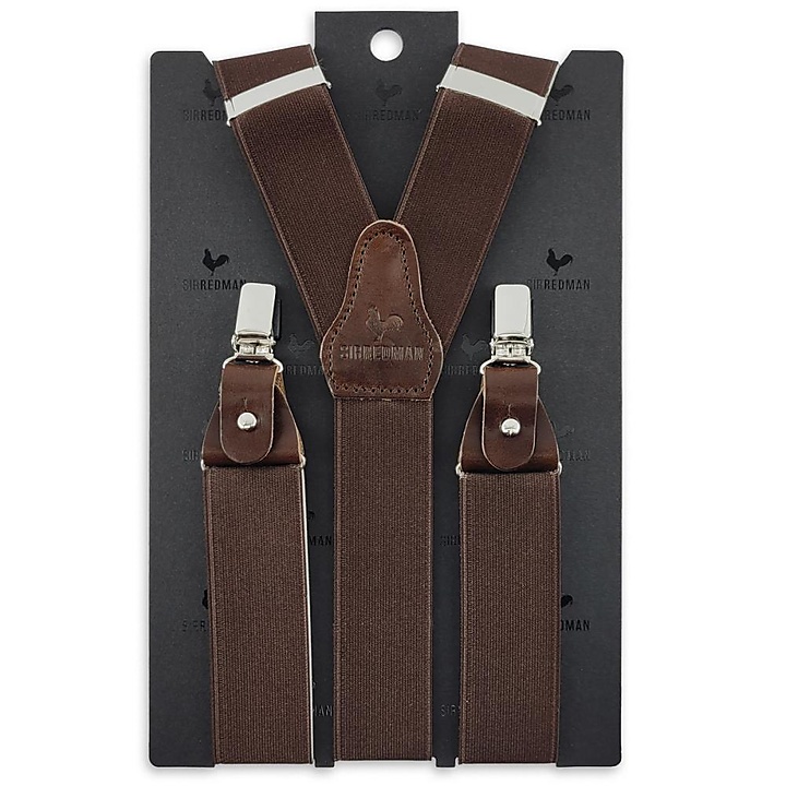 suspenders Majestic Stretch Dark Brown