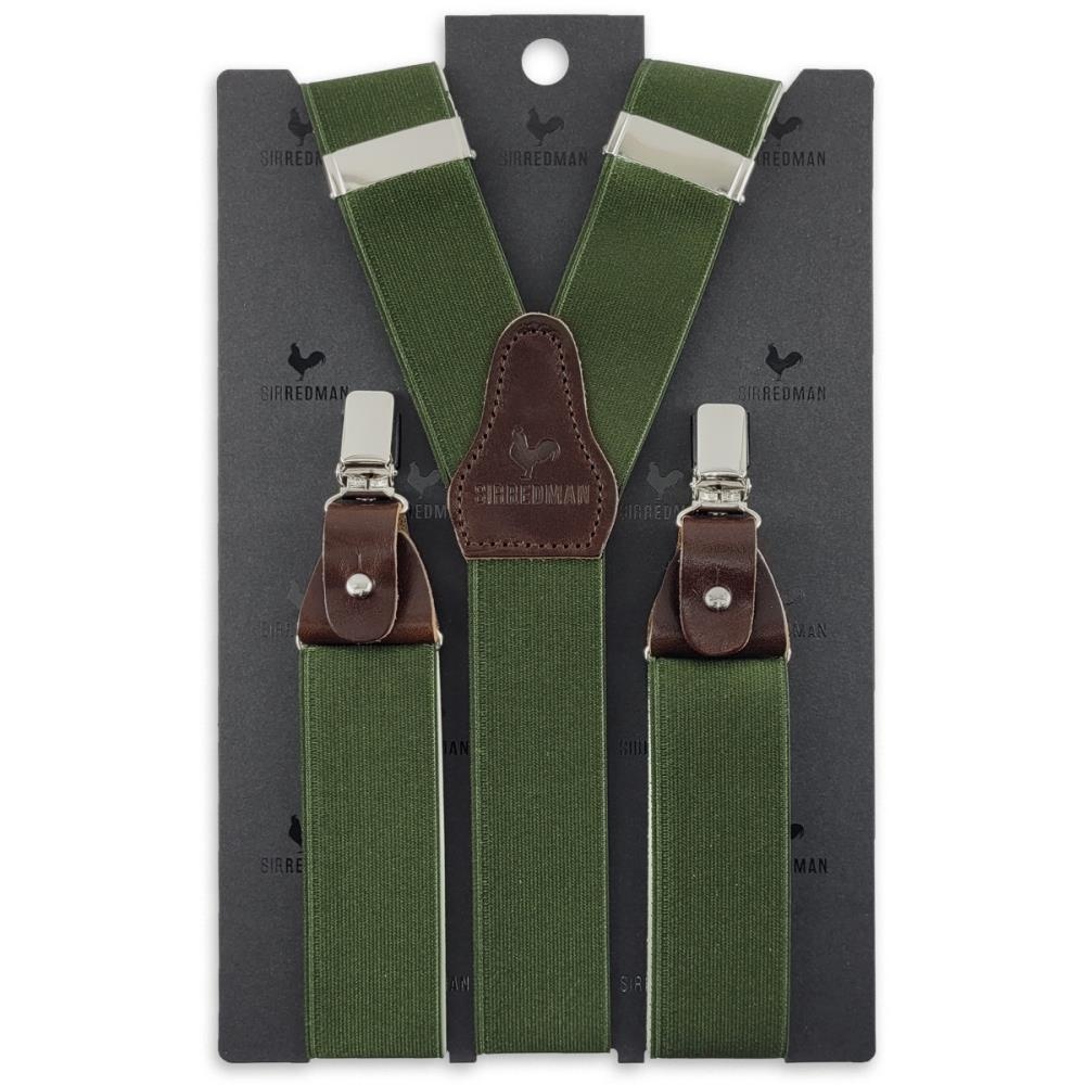 suspenders Majestic Stretch Dark Green - 2
