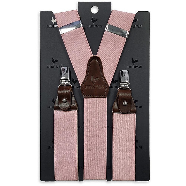 suspenders Majestic Stretch Dusty Pink