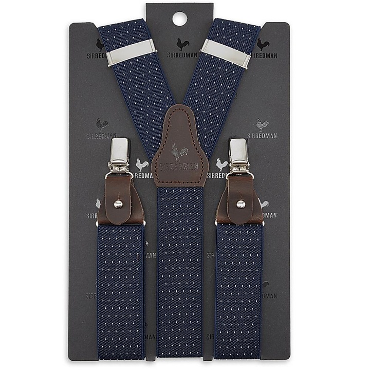 suspenders Mayfair Dots Navy