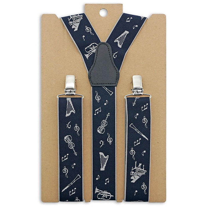 Suspenders Music Maestro blue