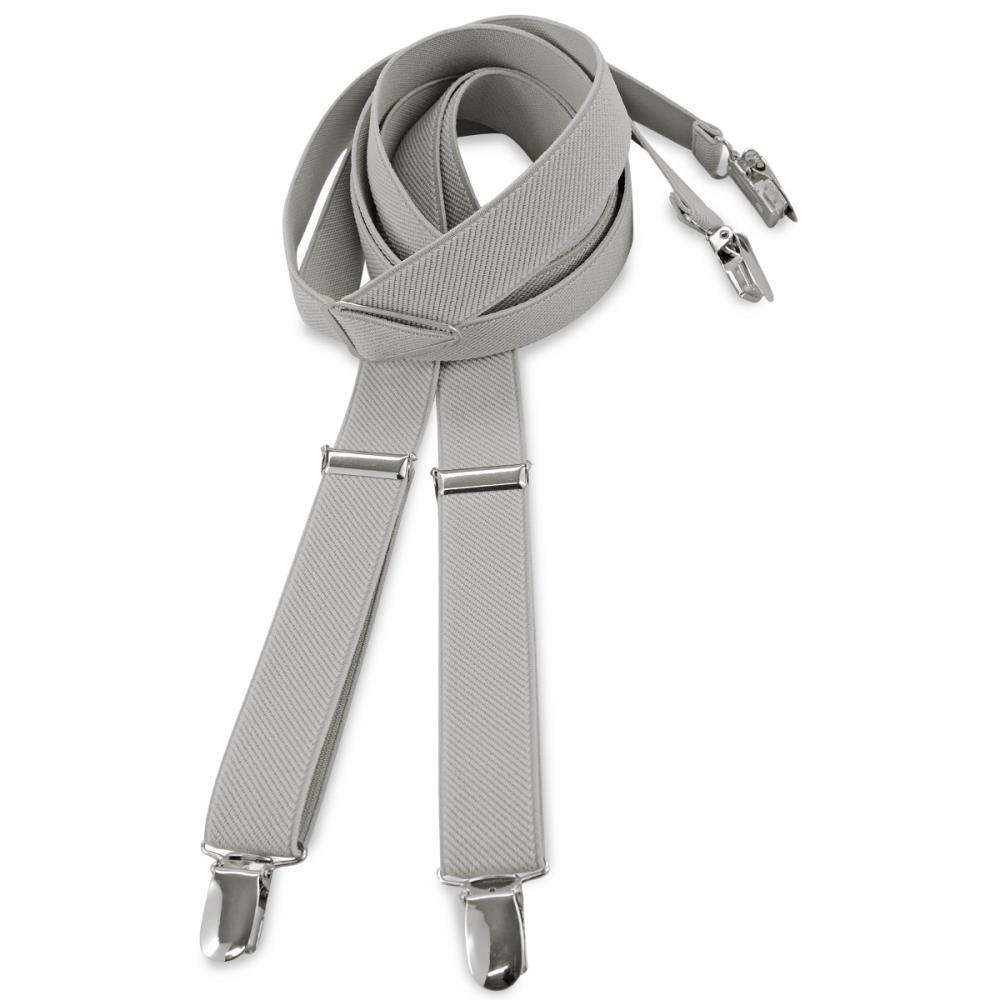 suspenders narrow grey - 1