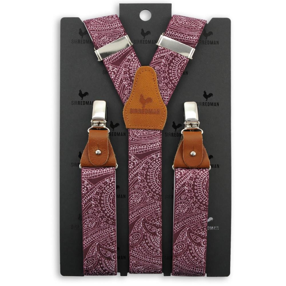 suspenders Paisley Sketch mauve - 4