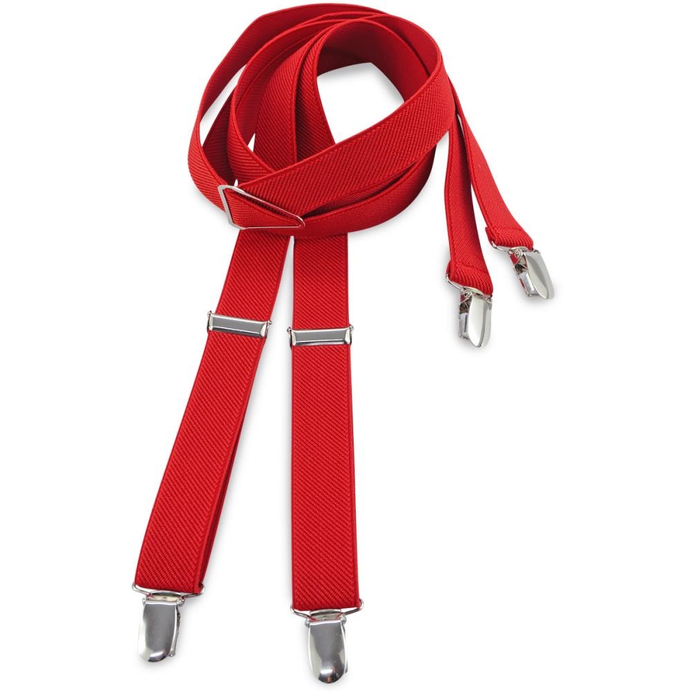 Suspenders red narrow - 1