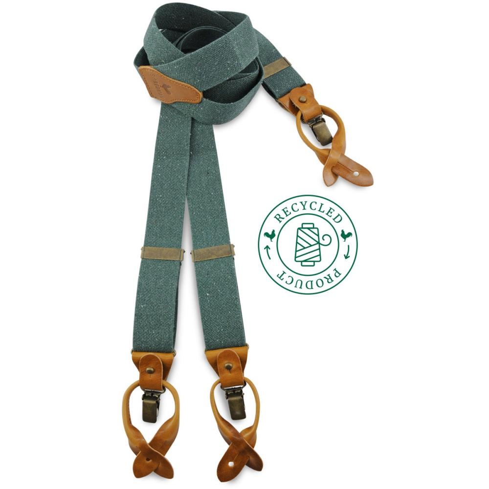 suspenders Richy Recycle green - 1