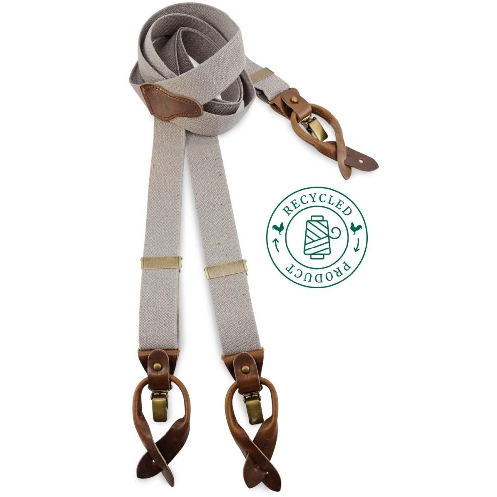 suspenders Richy Recycle taupe - 1