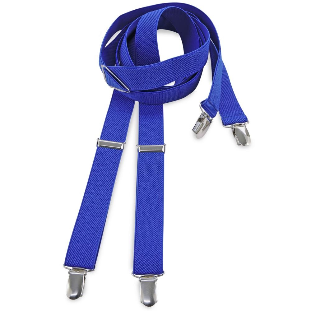 Suspenders royal blue narrow - 1