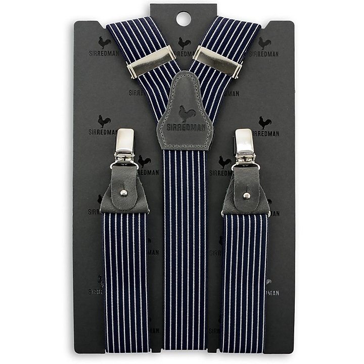 suspenders Striped Gent blue
