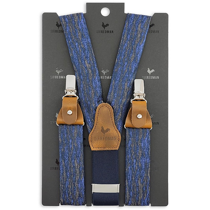 suspenders Walter Waves blue