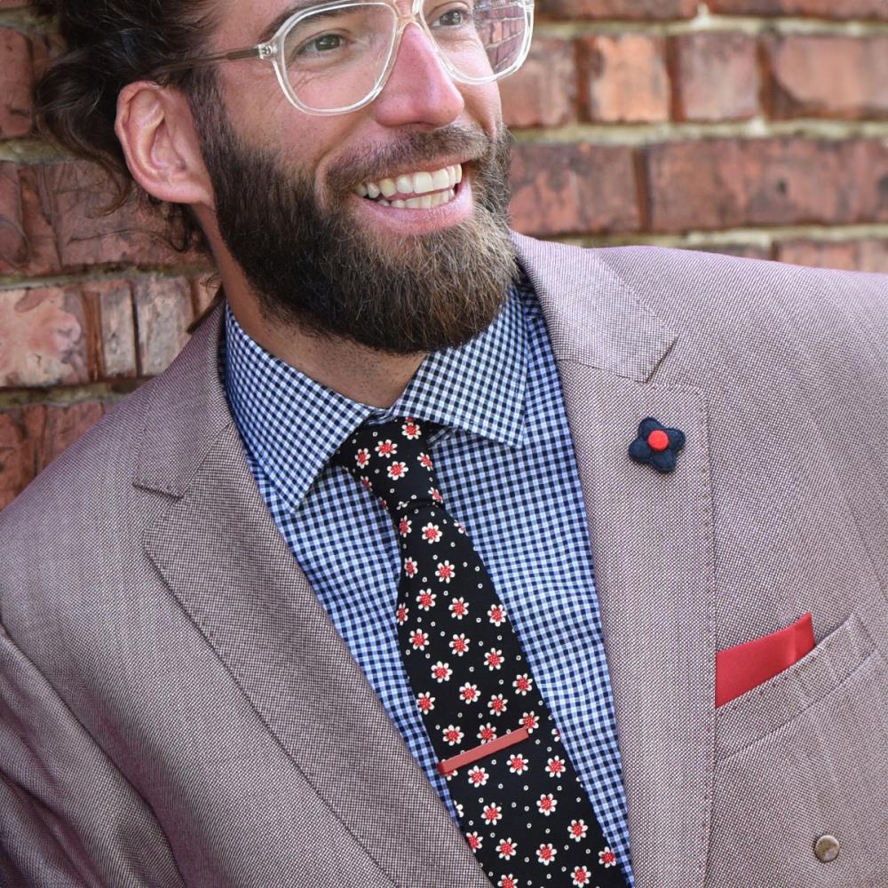 Tie pin small red - 2