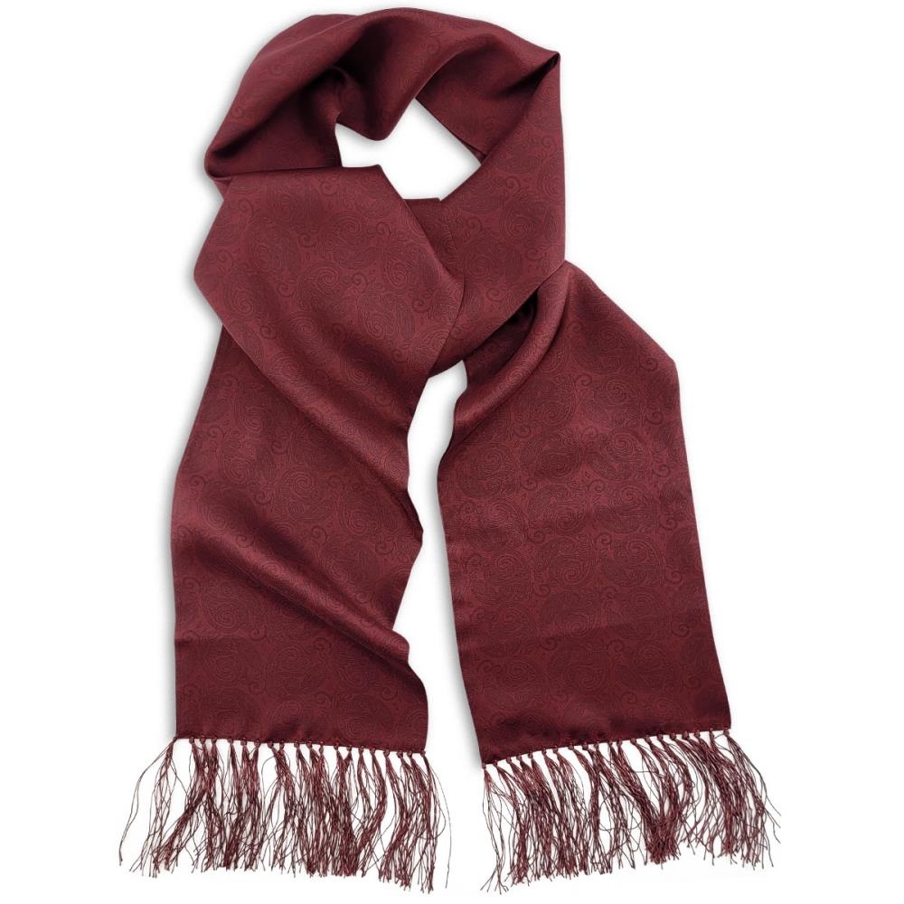 Tuxedo scarf Paisley Nuance bordeaux - 1