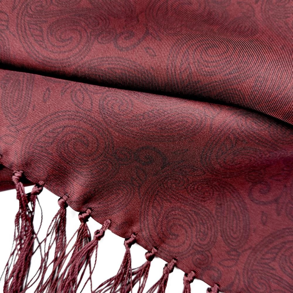 Tuxedo scarf Paisley Nuance bordeaux - 3