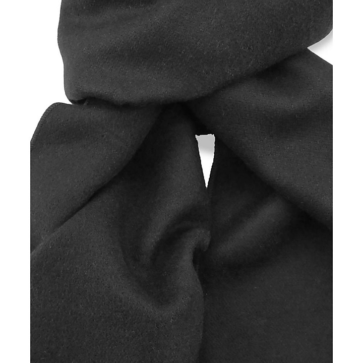 unisex scarf plain viscose black rectangle