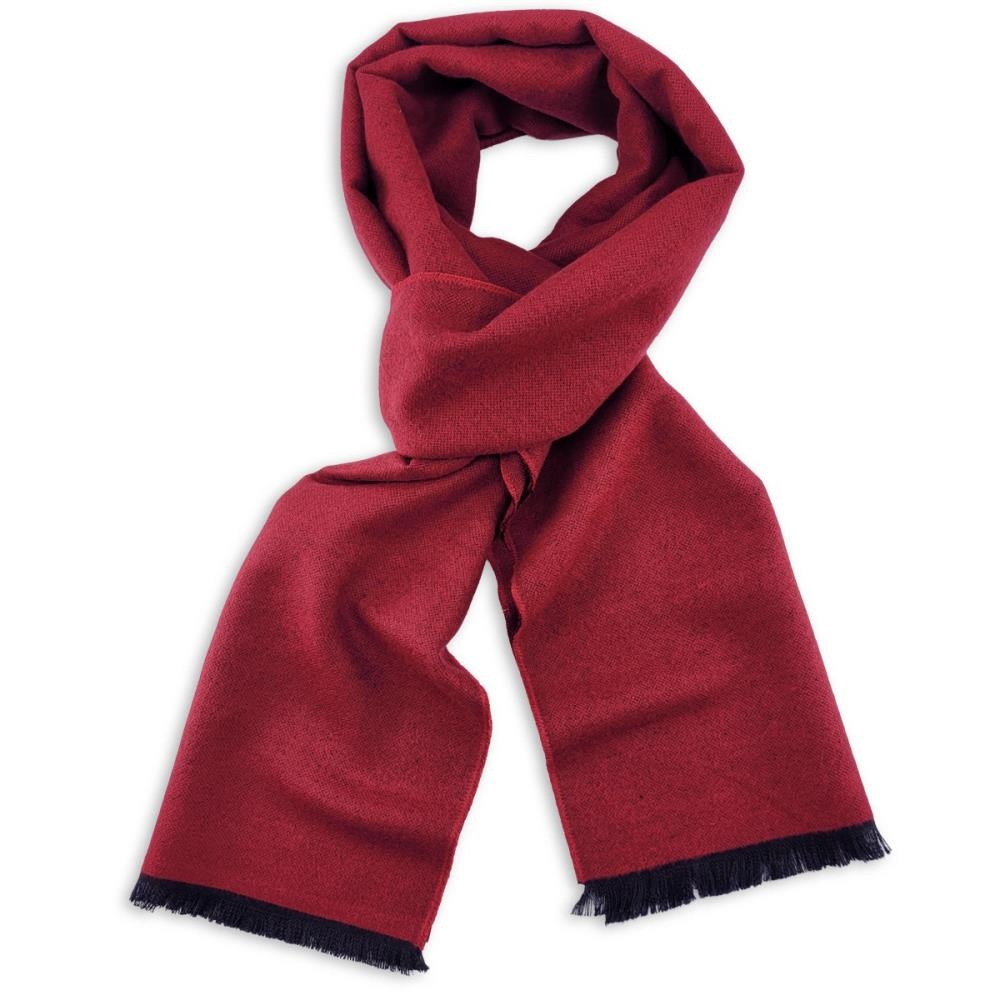 unisex scarf plain viscose burgundy rectangle - 1