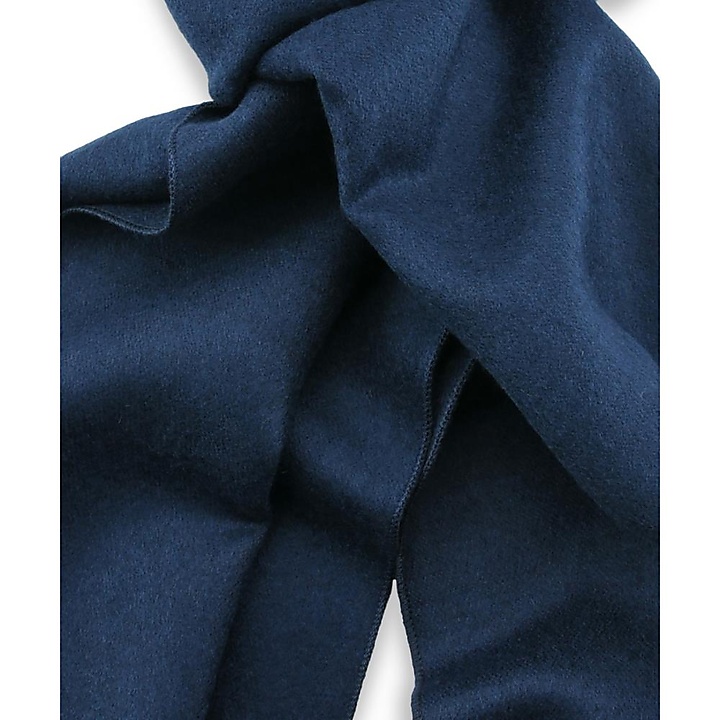 unisex scarf plain viscose navy blue rectangle