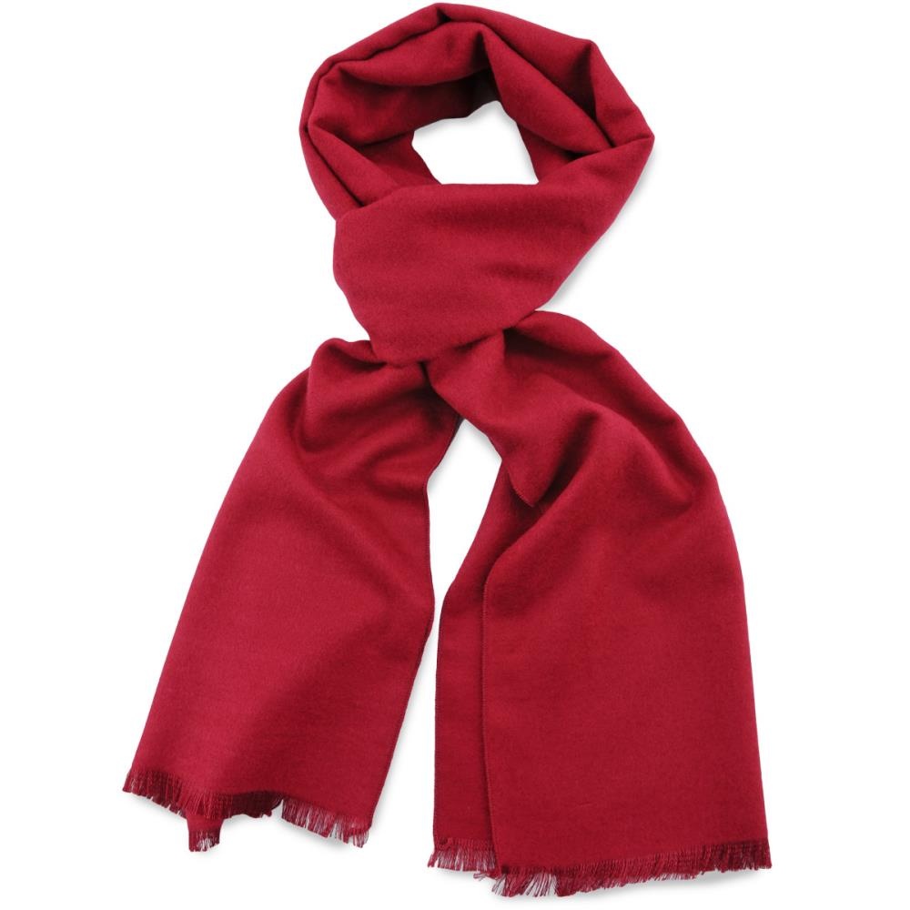 Unisex scarf viscose bordeaux red - 1
