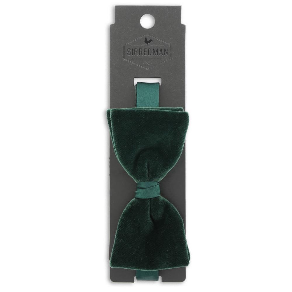 velvet bow tie green - 2