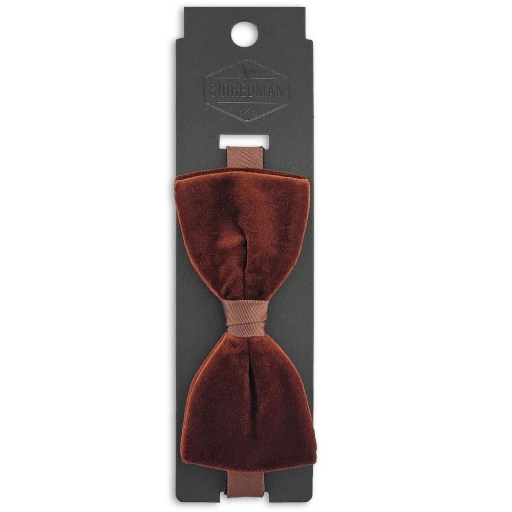 velvet bow tie rust - 3