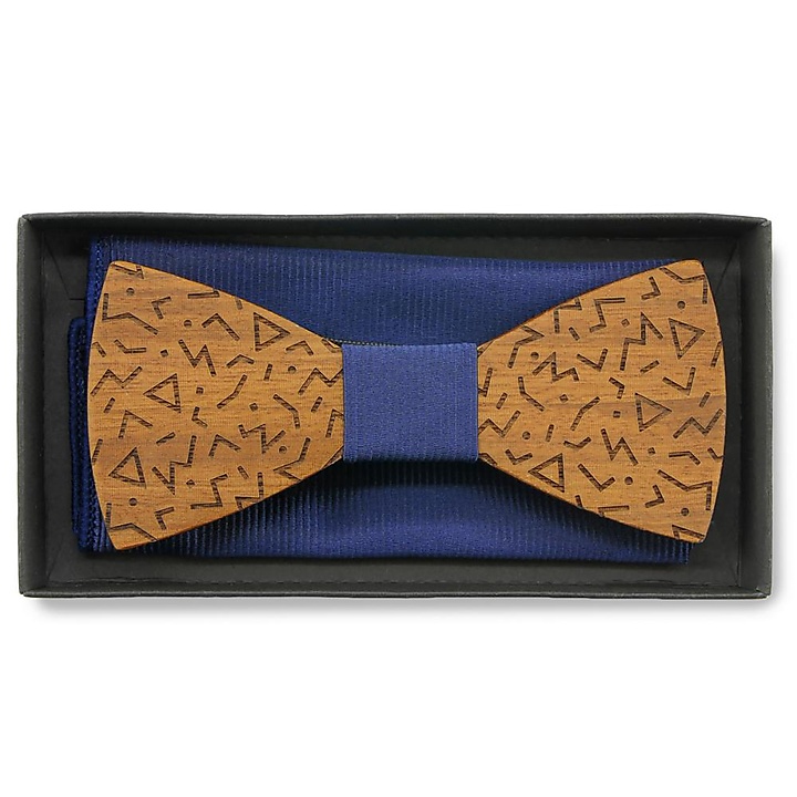 Wooden bow tie gift set fantasy