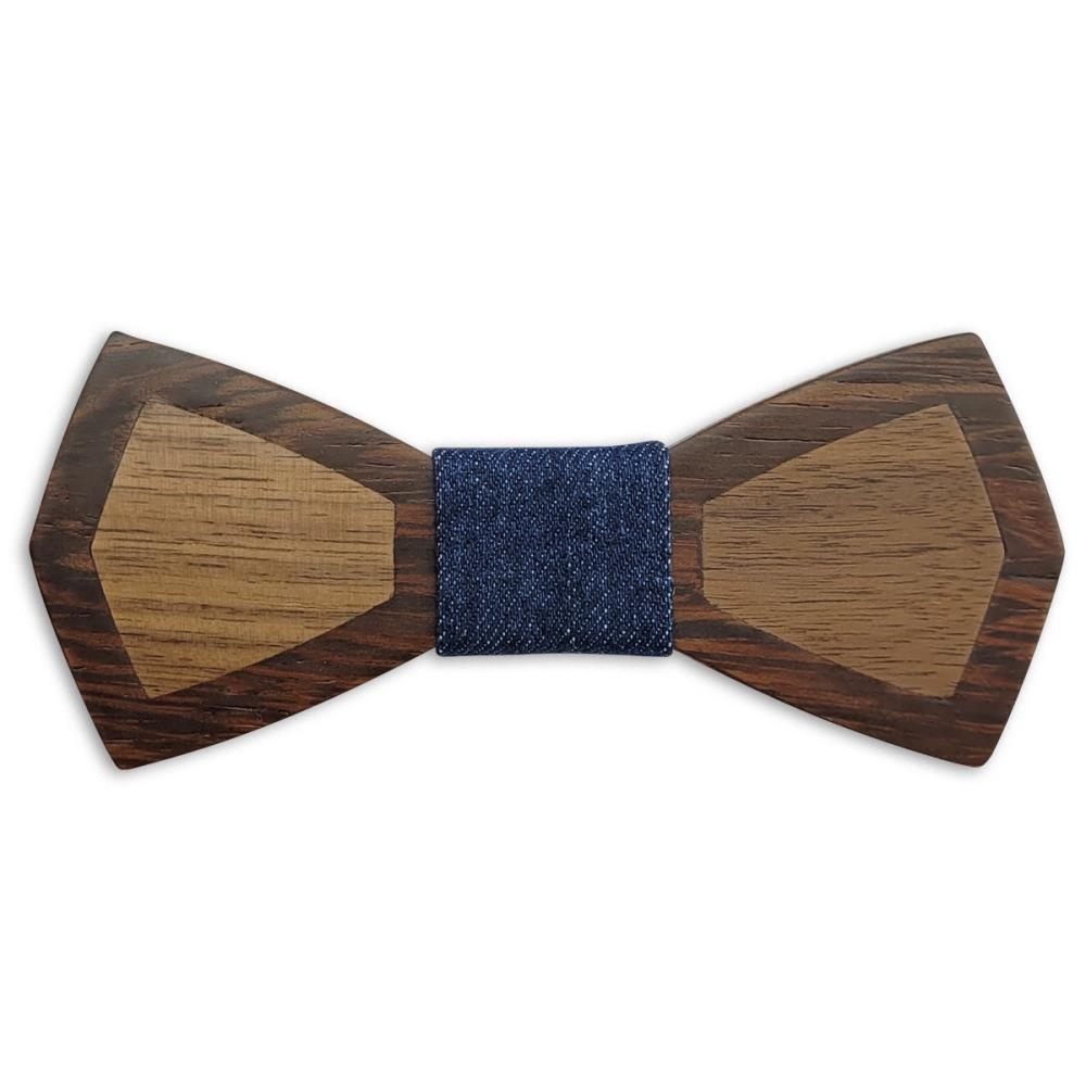 Wooden bow tie Jeffrey Jeans - 1
