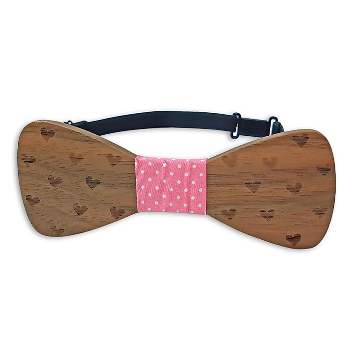Wooden bow tie True Love