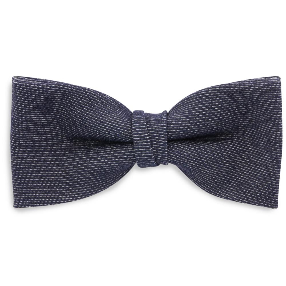 WORK bow tie blue denim - 1