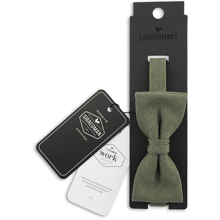 WORK bow tie denim green