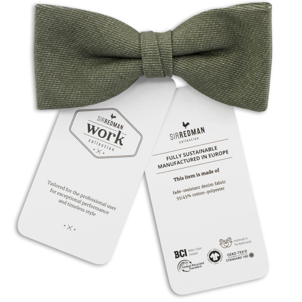 WORK bow tie denim green - 3