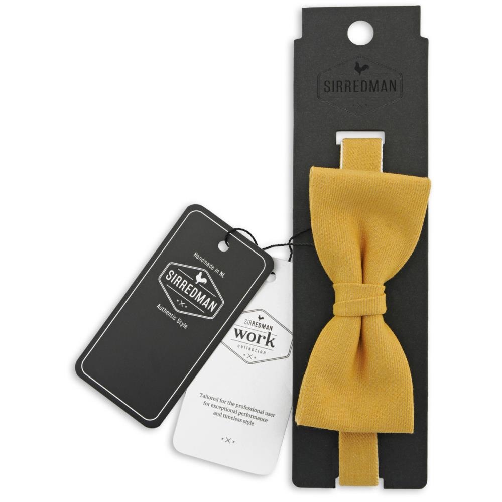 WORK bow tie ochre denim - 4