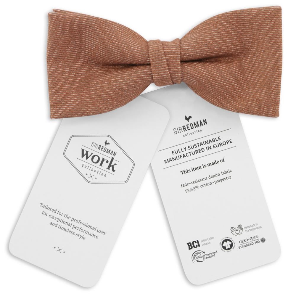 WORK bow tie rusty denim - 3
