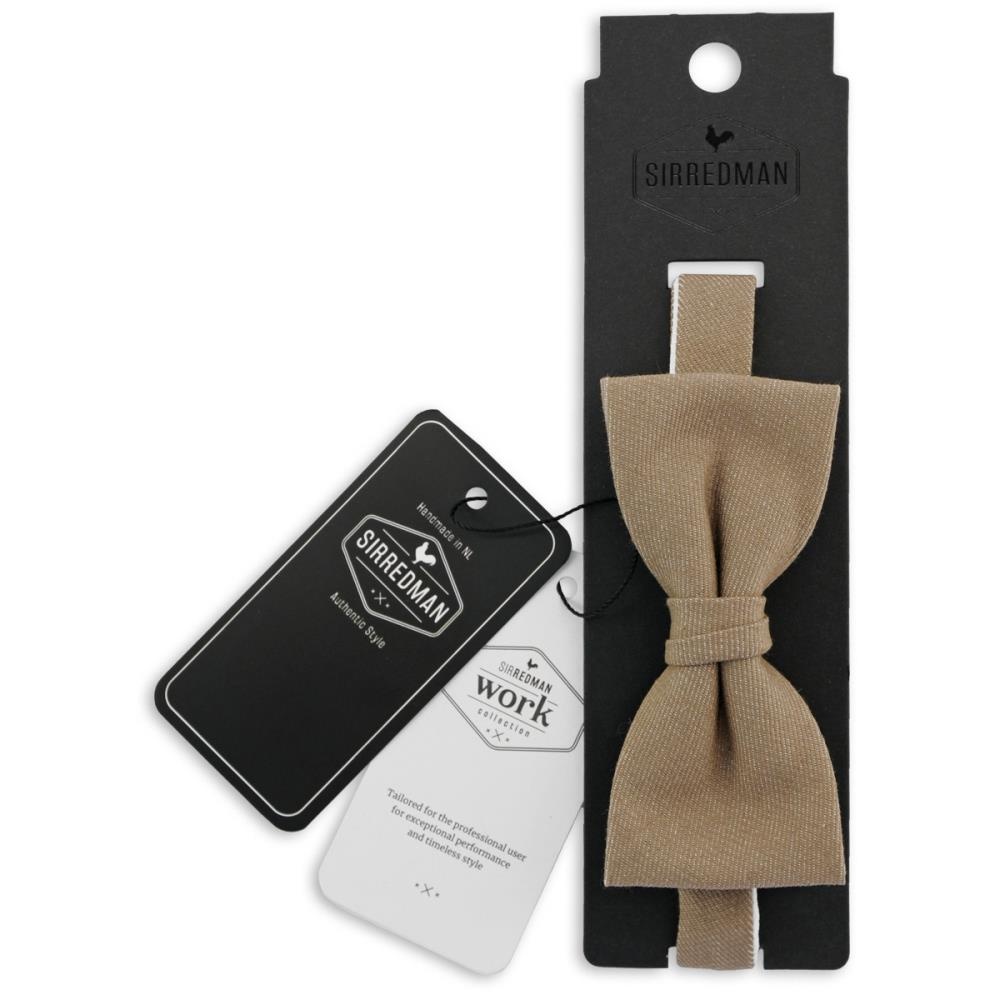 WORK bow tie taupe denim - 4
