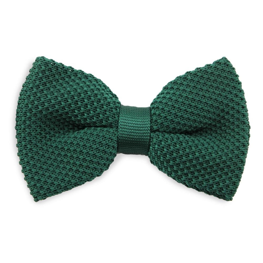 WORK knitted bow tie bottle green - 1