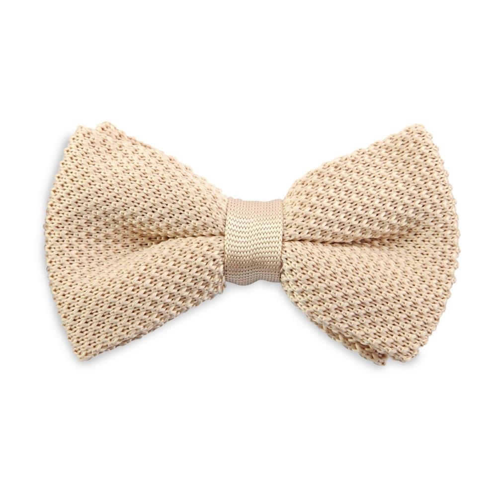 WORK knitted bow tie champagne - 1