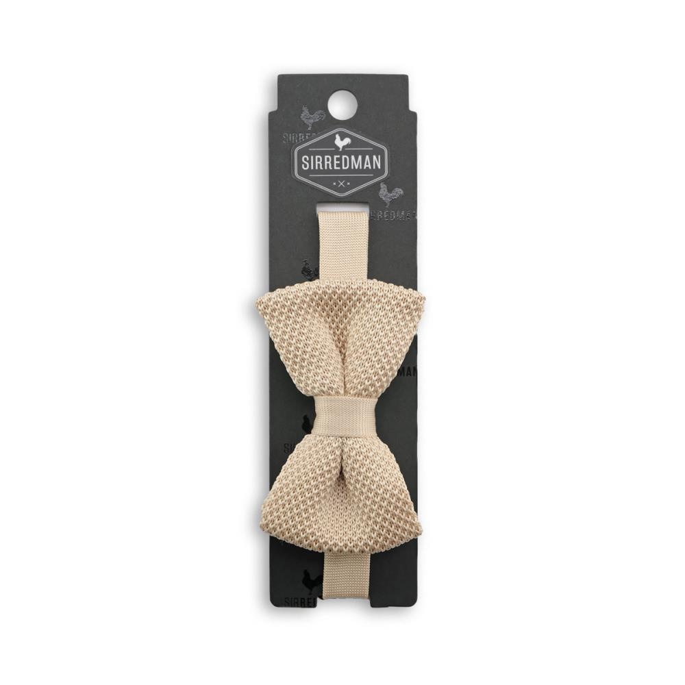 WORK knitted bow tie champagne - 3