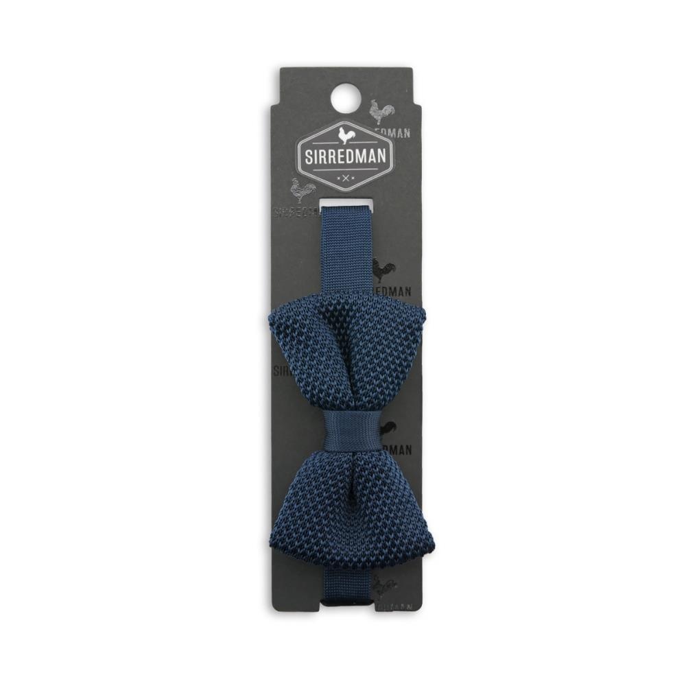 WORK knitted bow tie dark blue - 3