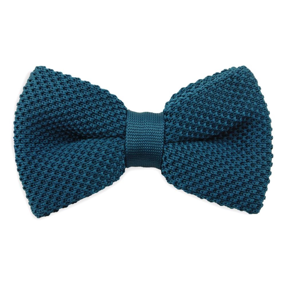 WORK knitted bow tie petrol - 1