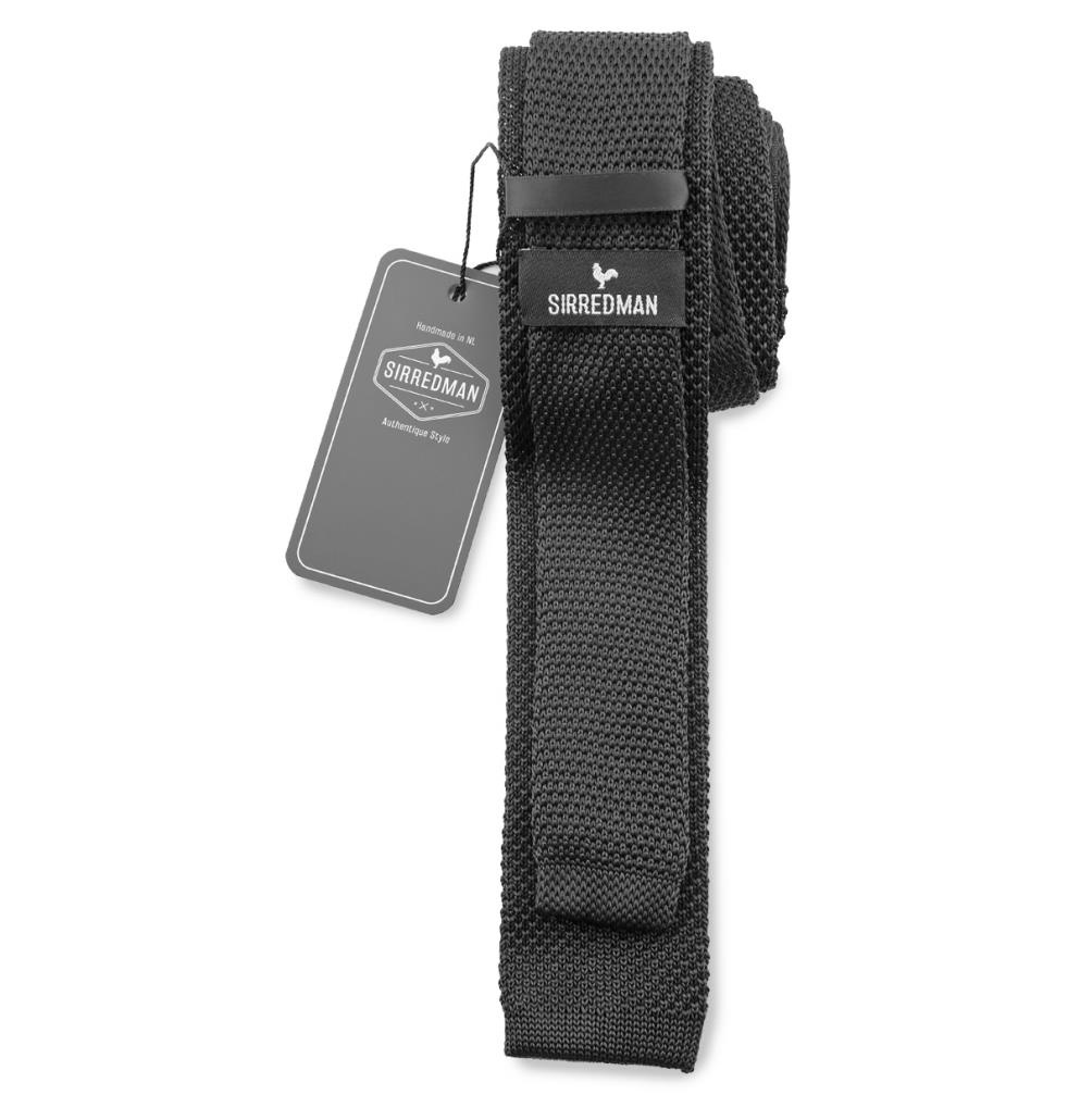 WORK knitted tie black - 2