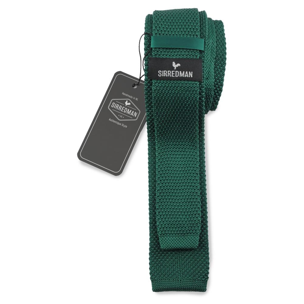WORK knitted tie bottle green - 2