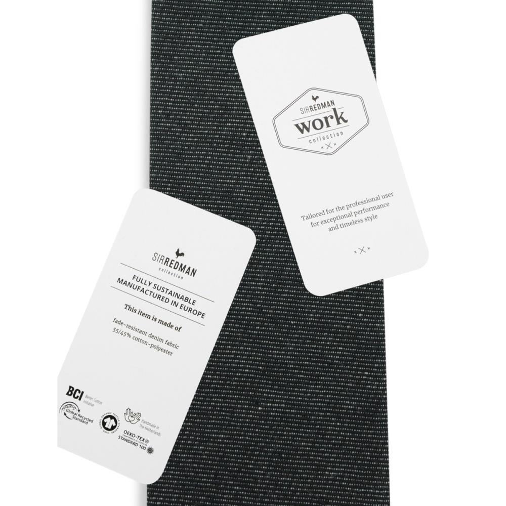 WORK necktie black denim - 3