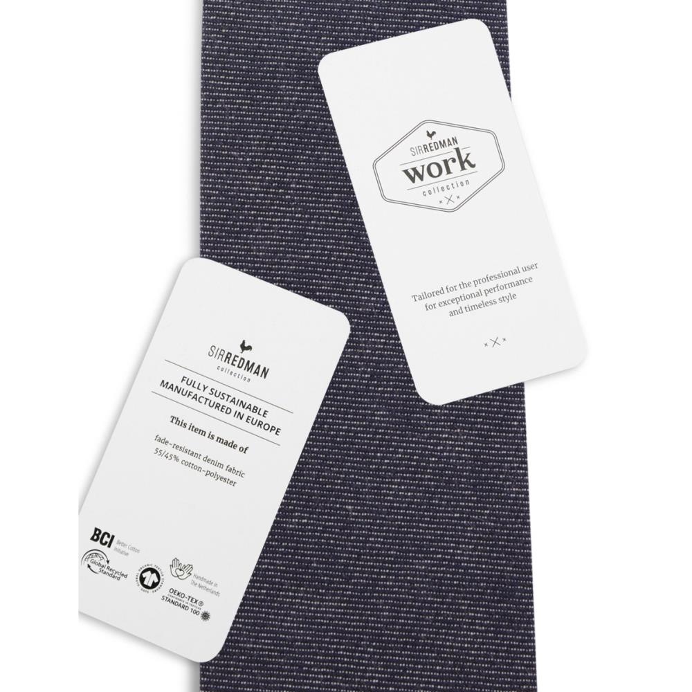 WORK necktie blue denim - 3