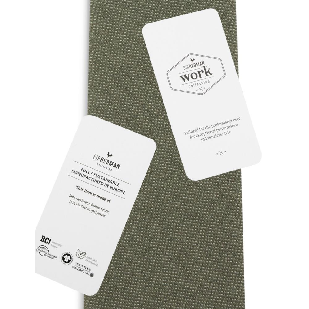 WORK necktie denim green - 3