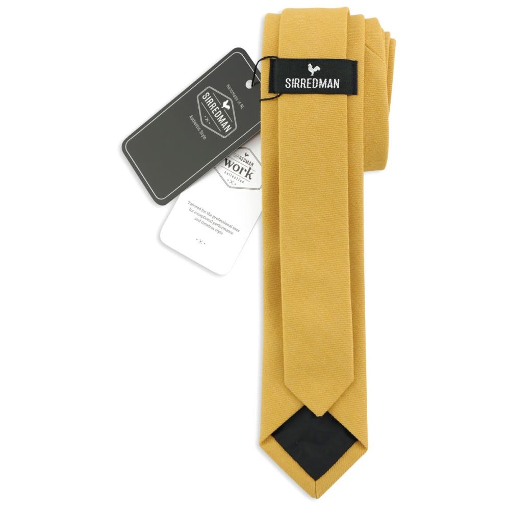 WORK necktie denim ochre - 2