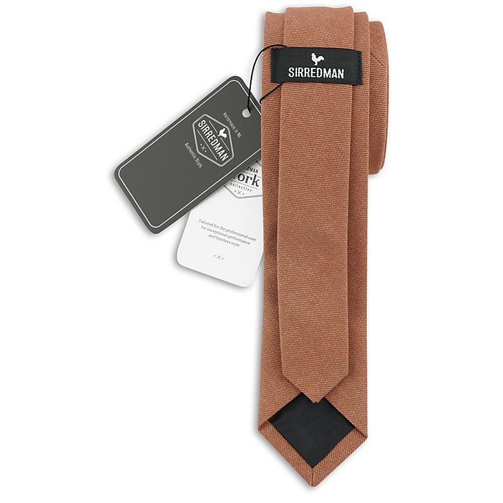 WORK necktie denim rust