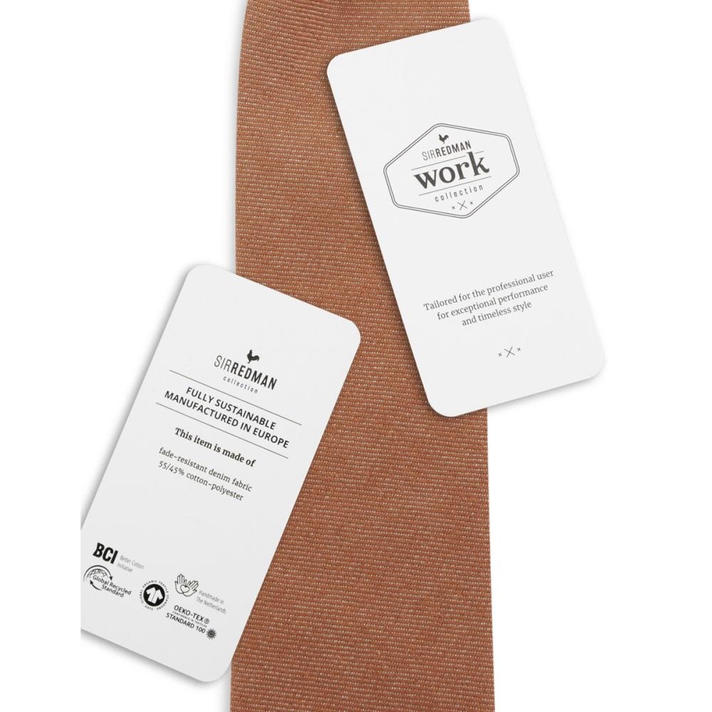 WORK necktie denim rust - 3